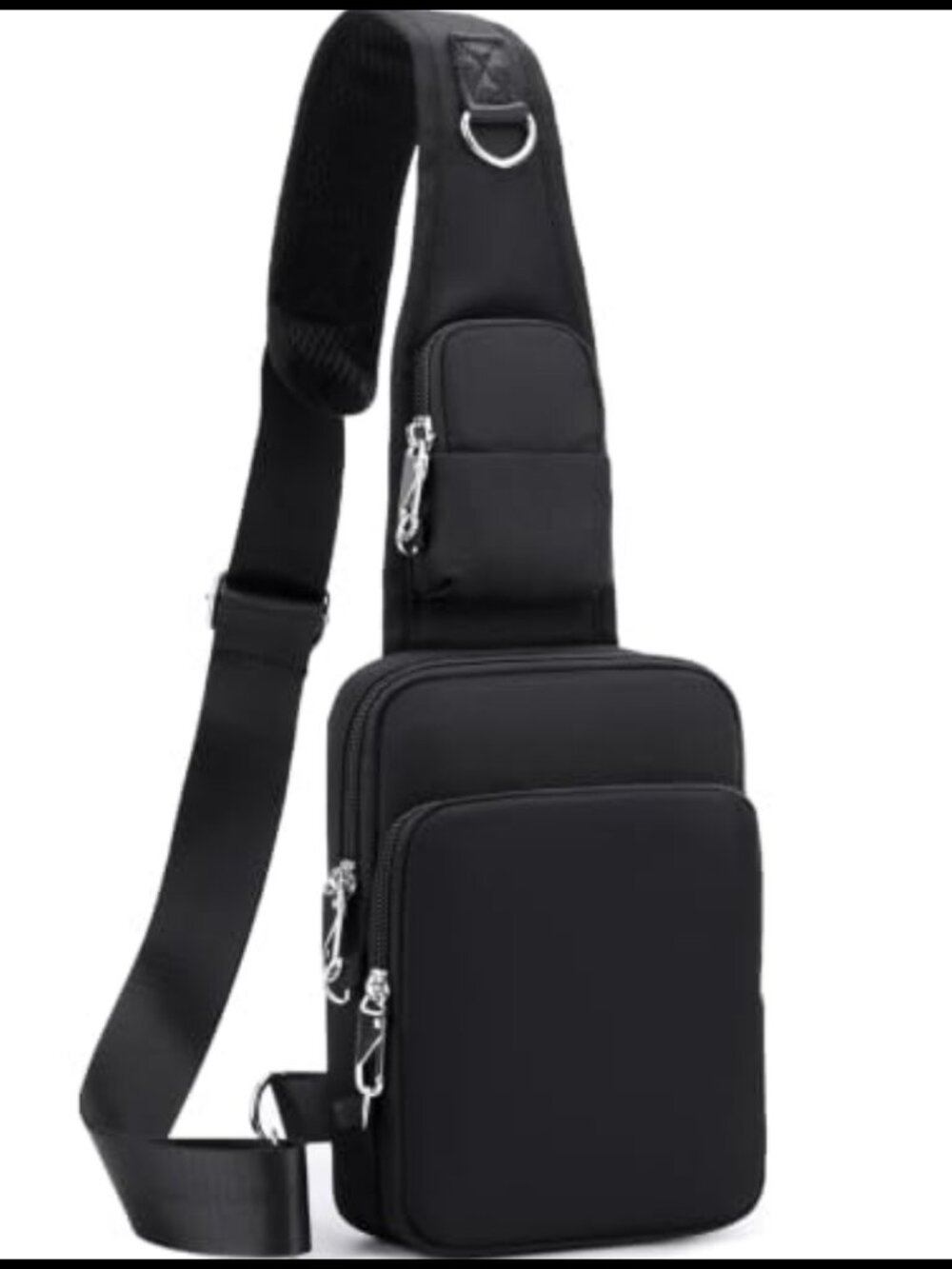 Anti Theft Sling Bag RFID Blocking Zipper Lock Crossbody